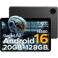 Doogee Tab A9 Pro, Android 16, 10,1 inch, 20 (4+16) GB + 128 GB (uitbreidbaar tot 2 TB), WiFi 5, 6580 mAh, dual speakers