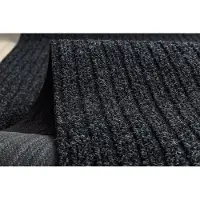 Rugsx Ruitenwisser anti slip per strekkende meter CEYLON extern, intern, op een rubber - anthracytkleuring 0923 200cm 200x210 cm