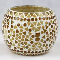 AL - Waxinelichthouder - Mozaiek - 14 cm