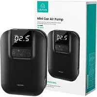 Usams Mini Compressor - Autobanden luchtcompressor - Motor - Fiets - Ballen - Luchtcompressor oplaadbaar - Elektrische fietsenpomp - drukmeter