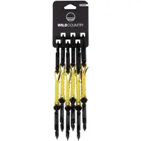 Wild Country - Session Quickdraw - Klimset 12 cm - 6-Pack, grijs