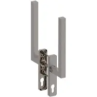 Hardbrass Hefschuifdeurgreep Geneve Dubbel PC69 | Inox