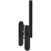 Hardbrass Hefschuifdeurgreep Toledo B Enkel Blind | Puur Zwart