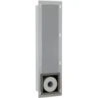FortiFura Calvi Inbouw Reserve toiletrolhouder - PVD - geborsteld gunmetal (antraciet) SW1126043/SW1126047