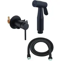 FortiFura Calvi Mengkraan Bidet - met handdouchehouder - mat zwart SW1236929/SW1212628/SW970016