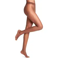 Falke Shelina Toeless eenkleurig materiaal transparant 12 DEN panty dames bruin - maat M