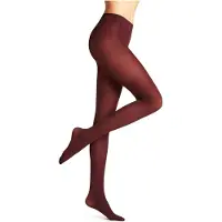 Falke Pure Matt eenkleurig materiaal ondoorzichtig 50 DEN panty dames rood - maat S