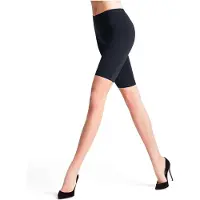 Falke Bike eenkleurig materiaal half ondoorzichtig 130 DEN legging dames blauw - maat S-M