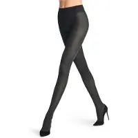Falke Dovetail eenkleurig materiaal half ondoorzichtig 50 DEN panty dames zwart - maat S