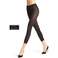 Falke Pure Matt eenkleurig materiaal halfdoorzichtig 50 DEN legging dames zwart - maat L