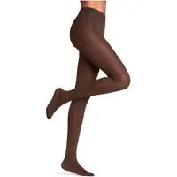 Falke Seidenglatt eenkleurig materiaal ondoorzichtig 40 DEN panty dames bruin - maat XL