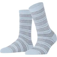Falke Stripe Uniform gedessineerd katoen sokken dames blauw - maat 35-38