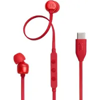 JBL Tune 310c Usb-c In-ear Bedrade Oordopjes Rood