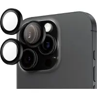 PanzerGlass Screenprotector geschikt voor Apple iPhone 16 Pro Glazen | Hoops Camera Lens Protector - Case Friendly