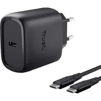 Trust Maxo USB-oplader 45 W USB PD 3.0 Zwart Binnen Snellader, GaN, USB Power Delivery (USB-PD)