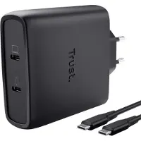 Trust Maxo USB-C GaN-lader, 100W, met 2 aansluitingen