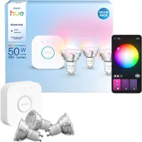 Philips Hue Essential Starterkit Wit En Gekleurd Licht 1 Bridge 3 Gu10-spots