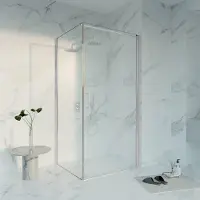 FortiFura Galeria Douchecabine - 160x90x200 - Profiel veiligheidsglas - antikalk - hoogglans chroom SW1122485/SW797918/SW797904