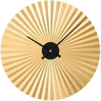 MPM E04.4487.80 design metalen klok, goudkleurig, maat A