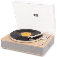 Fenton RP162S hifi retro platenspeler met Bluetooth in/out en speakers