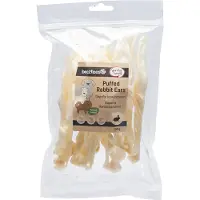 Beeztees Natuurlijke Snack Konijnenoren Gepoft 100 G