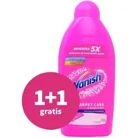 Vanish 1+1 Gratis: Stofzuiger Shampoo Tapijt Reiniging 450 Ml