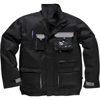 Portwest TX10 Texo Contrastjas, zwart, maat XL