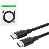 UGREEN USB-C 2.0 3A kabel zwart 3 m, compatibel met iPhone 17/16/15, Google Pixel 4, Samsung Galaxy S20, Huawei P30 enz.