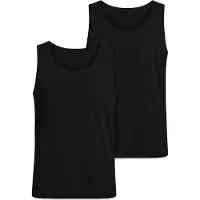 Urban Classics Tanktop - Jersey Vests (2-pack) - S tot M - voor Mannen - zwart - Maat S