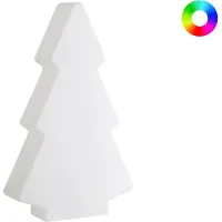 Beliani FINNAN - Staande lamp voor buiten - Wit - Synthetisch materiaal