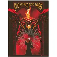 Grupo Erik Erik Editores, Lord of the Rings, Balrog, lichtposter, rood, rood, one size