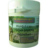 Dierendrogist 100 stuks huid-haar-nagel-biotine tabletten
