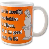Paper Dreams Funny Mugs 03- moeilijk bescheiden