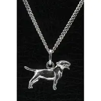 MOOYE ® - Collectie Zilveren Bull terrier ketting hanger - klein