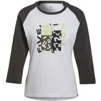 Five Ten Gfx T-shirt Met 3/4 Mouw Wit XS Vrouw
