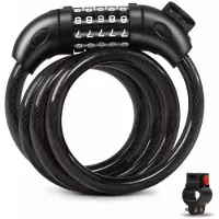 HBS Fietsslot H5-035 - Kettingslot Met 5-cijferige Code - 120 Cm