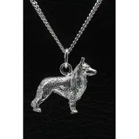 MOOYE ® - Collectie Zilveren Tervuerense herder ketting hanger - groot