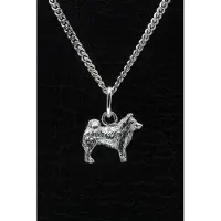 MOOYE ® - Collectie Zilveren Duitse keeshond 2 ketting hanger - klein