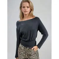Busem Boothals Lange Mouw Elastische Blouse