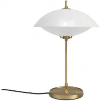 Fritz Hansen - Clam Opaal/Messing Tafellamp