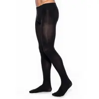 Glamory Lange onderbroek 'Microman 100 Microfaser Herrenstrumpfhose' zwart