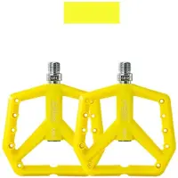 HBS Pd-500 Nylon Mtb Pedalen - Verbreed Antislip Design - Du Plus 1 Lager - Geel