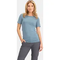 Nomad Pure Merino Thermoshirt Dames | Lichtblauw | M | Korte Mouw | Thermo Shirt 100% Merinowol