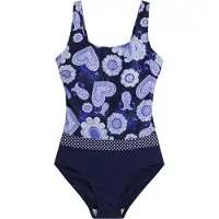 Bonprix Shaping-badpak navy / lichtblauw