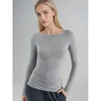 Busem Bootsneck Lange Mouwen Lichtgewicht Blouse