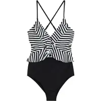 Bonprix Badpak met cut-out en volants maat 36