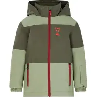 Protest ski-jas Patrice groen/kaki/rood Skijack Jongens Polyester Capuchon - maat 98