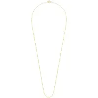 Lucardi Dames Ketting Prince of Wales - 9 karaat - Ketting - Cadeau - 51 cm - Geelgoud
