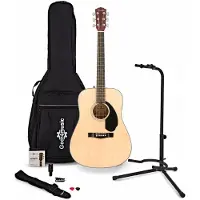Fender CD-60S Solid Top Acoustic Guitar with Accessory Pack Build Your Own Bundle