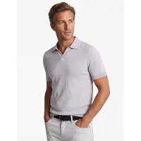 Born with Appetite Grijs poloshirt v-hals